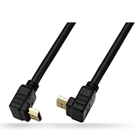 HD 214 HDMI A 90°Type MALE TO A 90°Type MALE.