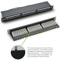 P200-24 CAT 6A shielded  patch panel